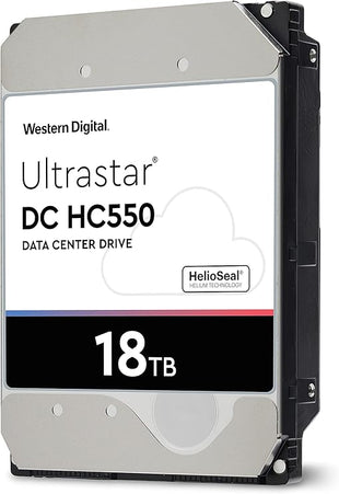 WD Ultrastar DC HC550 18TB Enterprise Hard Drive | 3.5" SATA 7200RPM