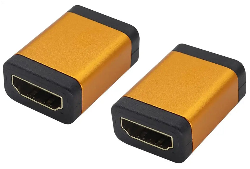 AAOTOKK HDMI Female Coupler 4K HDMI Female to Female Connector 4K@60hz Aluminum Alloy HDMI Extender for HDTV PC Computer,Monitor,Laptop,Projector,AV Receiver,DVD...