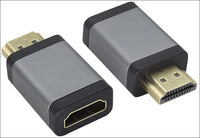 AAOTOKK HDMI Male to Female Connection Adapter, 4K Aluminium Alloy HDMI Extender, with 4K @ 60 Hz, Suitable for HD TVs, Computers, Monitors, Laptops, Projectors, DVD Players, PS...