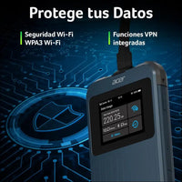 Acer Connect Enduro M3 WiFi Router with Sim 5G, Mobile Hotspot, Router WiFi 6 Dual Band, Octa Core 2.4 GHz, Display 2.4 Inch, NanoSim, USB 3.0 TypeC, MIL-STD-810H Certificate,...
