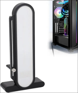 Adjustable Height RGB GPU Stand, 5V 3Pin Video Card Holder, anti Sag GPU Bracket for Universal Graphics Card Sag, Temperature Display GPU Stand