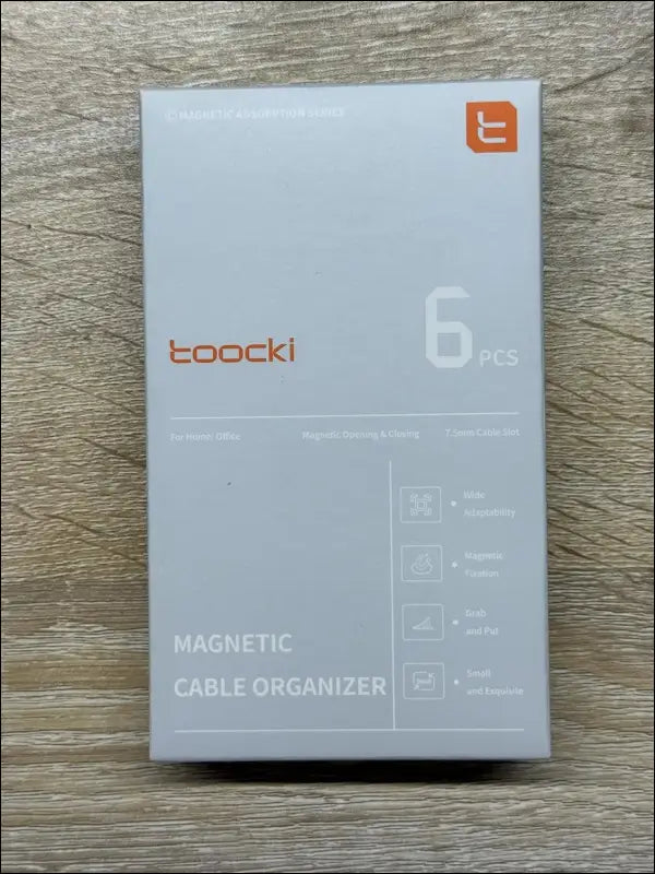 Adjustable Magnetic Cable Clips - Pack of 6