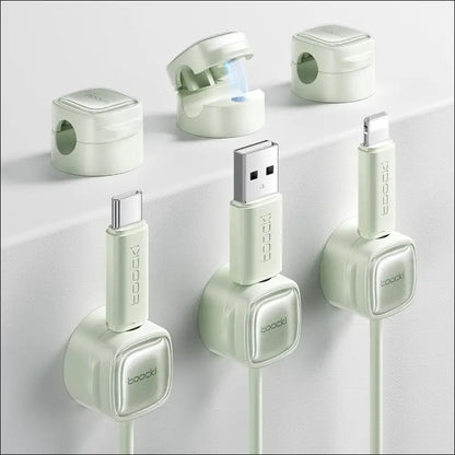 Adjustable Magnetic Cable Clips - Pack of 6