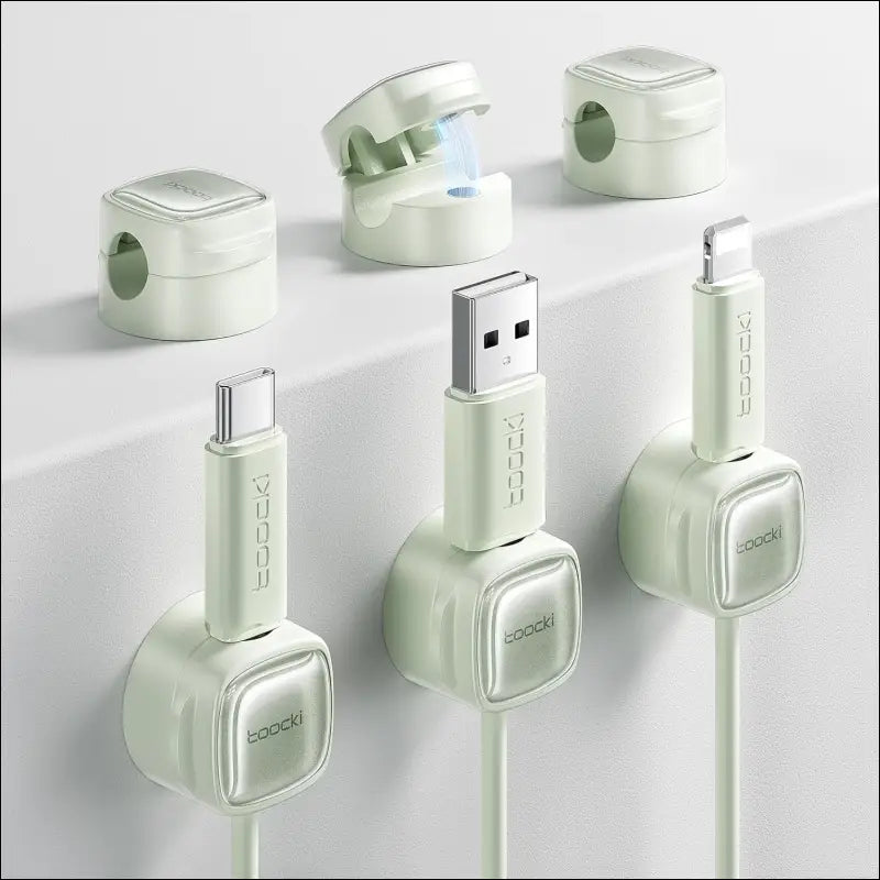 Adjustable Magnetic Cable Clips - Pack of 6