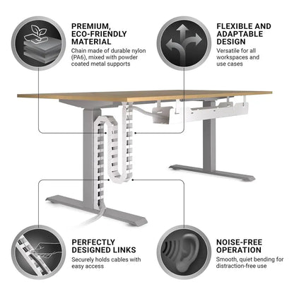 Adjustable Under Desk Cable Management