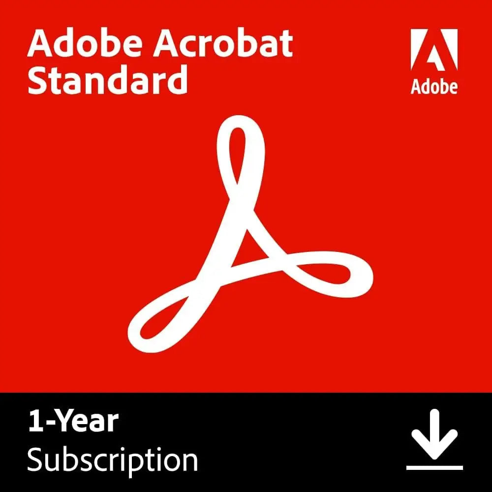 Adobe Acrobat Standard: 1-Year PDF & E-Sign