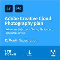 Adobe Lightroom + Lightroom-Classic 1 TB storage - AI-assisted photo editor - 1 Year Subscription - [Digital Download]