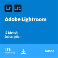Adobe Lightroom + Lightroom-Classic 1 TB storage - AI-assisted photo editor - 1 Year Subscription - [Digital Download]