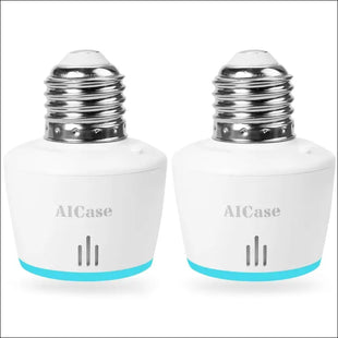AICase Smart Wifi E27/E26 Light Socket, [2 Pack]Intelligent Wlan Home Remote control Light Lamp Bulb Holder Compatible with Alexa and Google