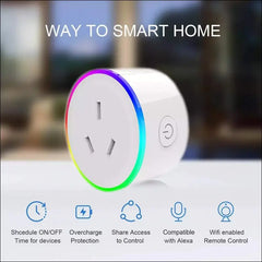 Aiconez Mini Smart Plug Mini Power Outlet Wi-Fi Enabled Smart Socket Compatible with Amazon Alexa Google Home Remote Control You can Access Anytime Anywhere. (1pc Mini Socket)