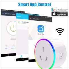 Aiconez Mini Smart Plug Mini Power Outlet Wi-Fi Enabled Smart Socket Compatible with Amazon Alexa Google Home Remote Control You can Access Anytime Anywhere. (1pc Mini Socket)