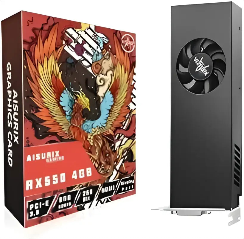 AISURIX RX 550 4GB Graphics Card LP GDDR5 128Bit Computer Video Card with HDMI/DVI Ports Directx 12 PCI Express 3.0 X8