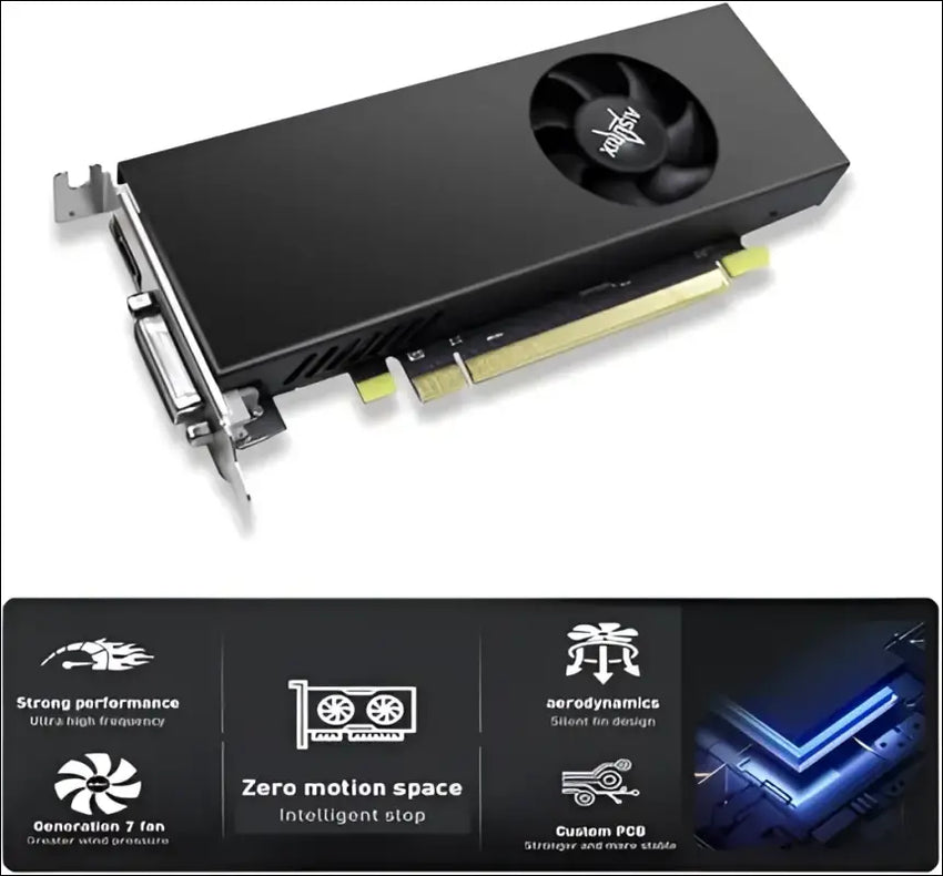AISURIX RX 550 4GB Graphics Card LP GDDR5 128Bit Computer Video Card with HDMI/DVI Ports Directx 12 PCI Express 3.0 X8