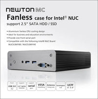 Akasa Newton MC | FANLESS NUC Case | Aluminum Cooling | SSD/HDD support