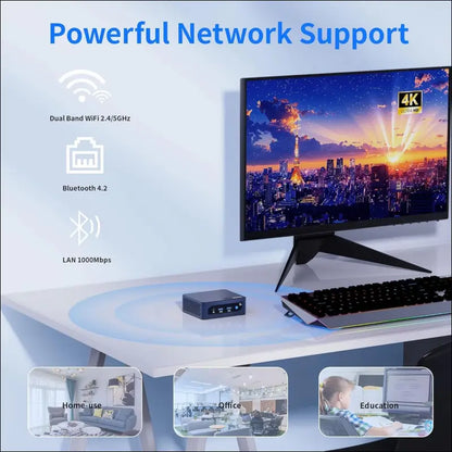 Alder Lake N100 Mini PC, 16GB RAM, 512GB SSD