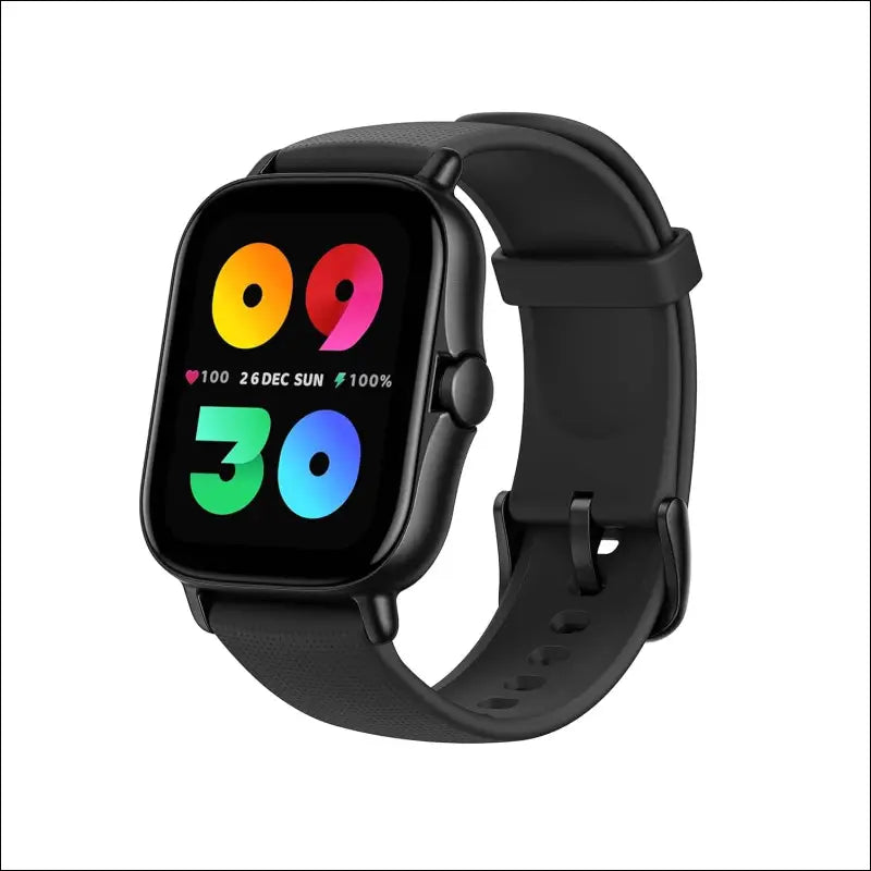 Amazfit [2022 New Version] GTS 2 Smart Watch Fitness Watch with Heart Rate, SpO2 Monitor, Bluetooth Call, Alexa Built-in, 90+ Sports Modes, 3GB Music Storage&Control, Black