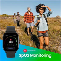 Amazfit [2022 New Version] GTS 2 Smart Watch Fitness Watch with Heart Rate, SpO2 Monitor, Bluetooth Call, Alexa Built-in, 90+ Sports Modes, 3GB Music Storage&Control, Black