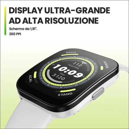 Amazfit Bip 5 Smart Watch, 46mm, Bluetooth Calling, Alexa Built-in, GPS Tracking, 10-Day Long Battery Life - Black