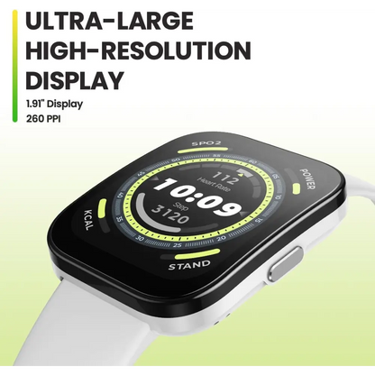 Amazfit Bip 5 Smart Watch with a 1.91" Big Screen, Bluetooth Calling, Alexa Built-in, GPS Tracking, 10-Day Long Battery Life, Health Fitness Tracker with Heart Rate, Blood...