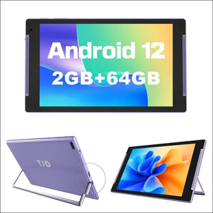 Android 12 Tablet, TJD 10 inch Tablets, 2GB RAM 64GB ROM 512GB Expandable Storage Tablets PC, Quad Core Processor, WiFi, IPS + Touch Screen, Large