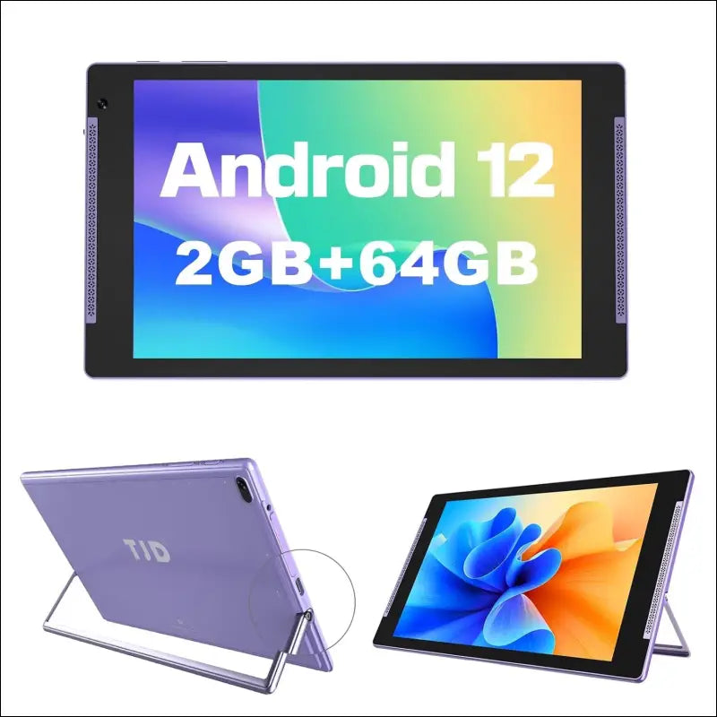 Android 12 Tablet, TJD 10 inch Tablets, 2GB RAM 64GB ROM 512GB Expandable Storage Tablets PC, Quad Core Processor, WiFi, IPS + Touch Screen, Large Battery, Bluetooth, 8.0MP...
