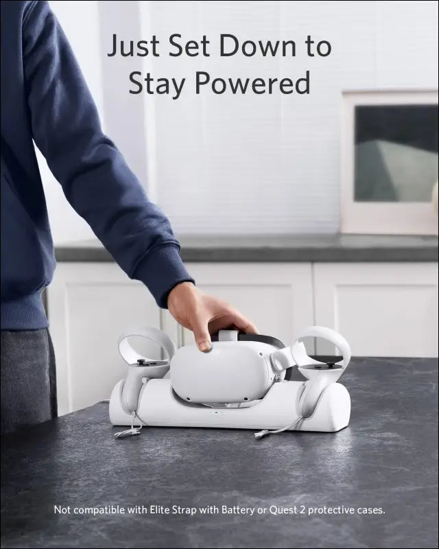 Anker Charging Dock for Oculus Quest 2 Oculus Certified Charging Station Stand Set Headset Display Holder