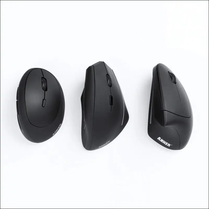 Anker Ergonomic Optical USB Wired Vertical Mouse 1000/1600 DPI 5 Buttons CE100 (Renewed) - Personal Computer