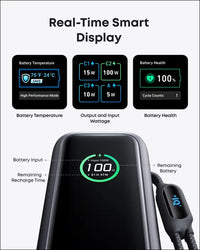 Anker Laptop Power Bank 25,000mAh Portable Charger with Triple 100W USB-C Ports for Multi-Device Charging Built-in