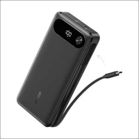 Anker Power Bank, 20,000mAh Portable Charger with Built-in USB-C Cable, 87W Max Fast Charging Battery Pack for Laptop, 2 USB-C and 1 USB-A, for MacBook, iPhone 16/15 Series,...