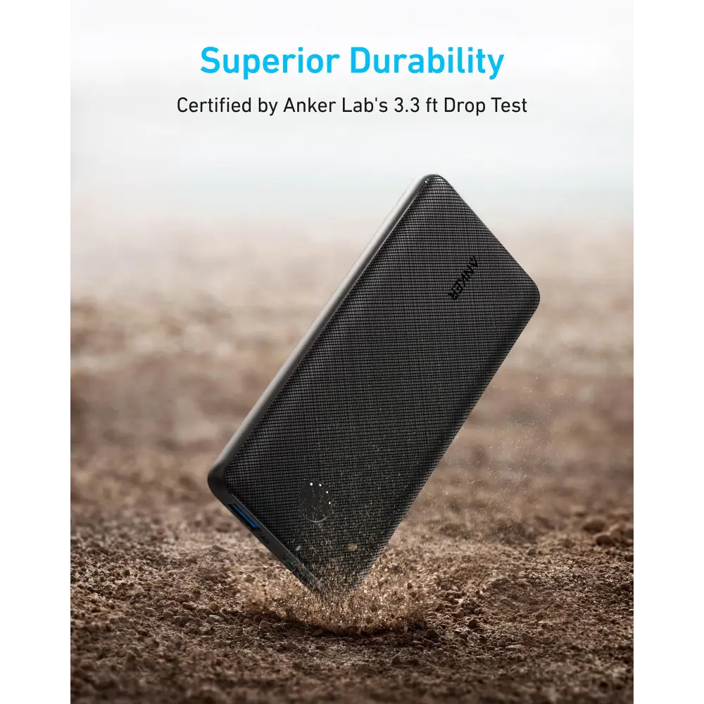 Anker Power Bank(PowerCore 10K),Compact Travel-Ready 10,000mAh Battery Pack with PowerIQ Charging Technology,5V/3A
