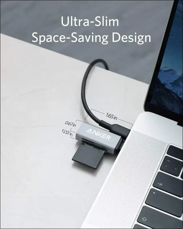 Anker SD Card Reader 2-in-1 USB C Memory Card Reader for Digital Camera SD Card Viewer with Dual Slot for SDXC SDHC SD