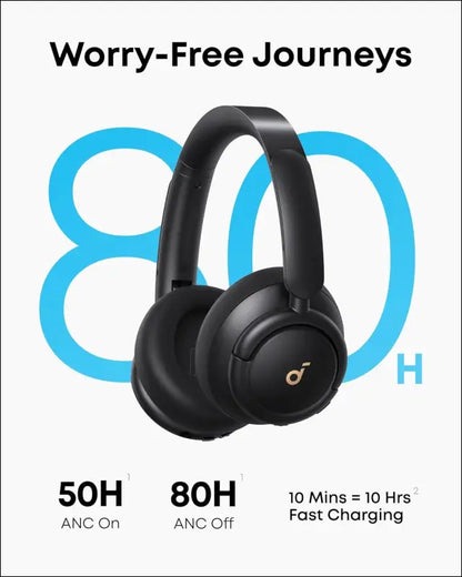Anker soundcore Life Q30 Hybrid Active Noise Cancelling Headphones with Multiple Modes, Hi-Res Sound, 40H Playtime, Fast Charge, Soft Earcups, Bluetooth Headphones, Travel