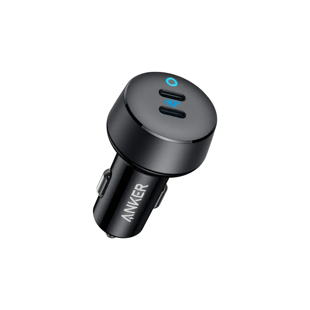 Anker USB C Car Charger 40W 2-Port PowerIQ 3.0 Type C Adapter iPhone 16 Car Charger PowerDrive III Duo with Power