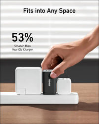 Anker USB C Charger (Nano 65W) PPS 3-Port Fast Compact Foldable USB C Charger Block for MacBook iPad Pro Galaxy S24