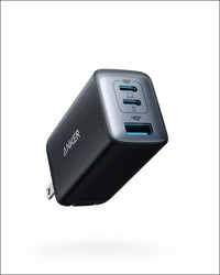 Anker USB C Charger (Nano 65W) PPS 3-Port Fast Compact Foldable USB C Charger Block for MacBook iPad Pro Galaxy S24