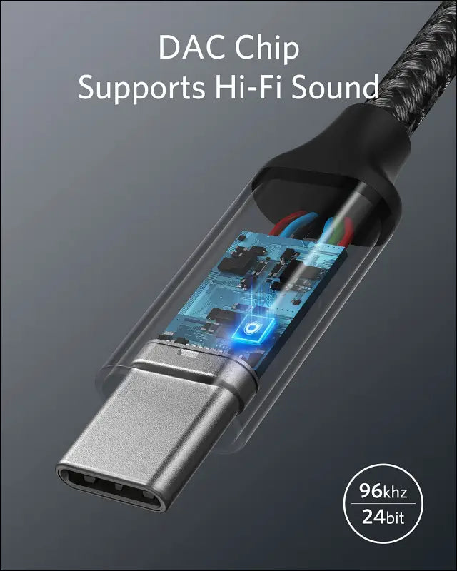 Anker USB C to 3.5mm Audio Adapter Male to Female Nylon Cable for Samsung S20/S20 + /S20 Ultra Pixel 4/ + 4XL and More