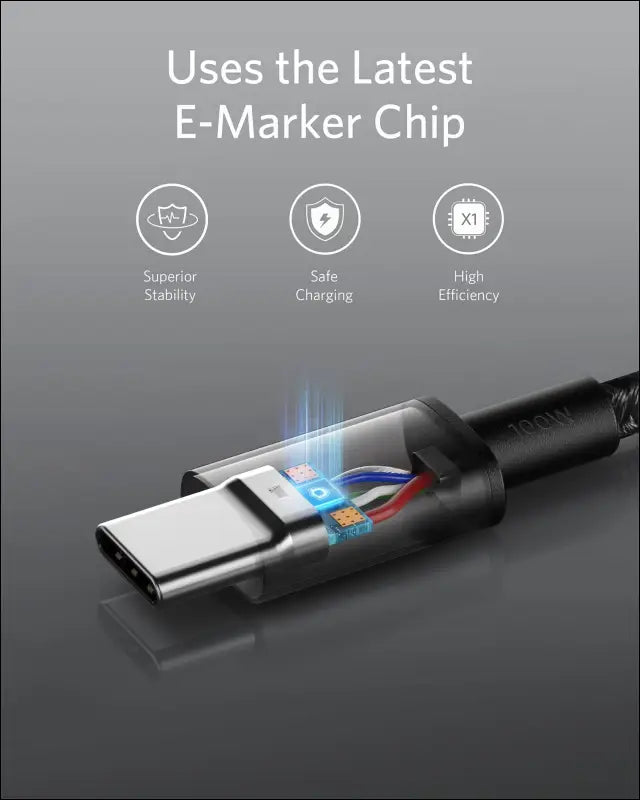 Anker USB C to USB C Cable (6FT 2Pack) Type C 100W Charger Cord Fast Charging for iPhone 16 Series,MacBook Pro