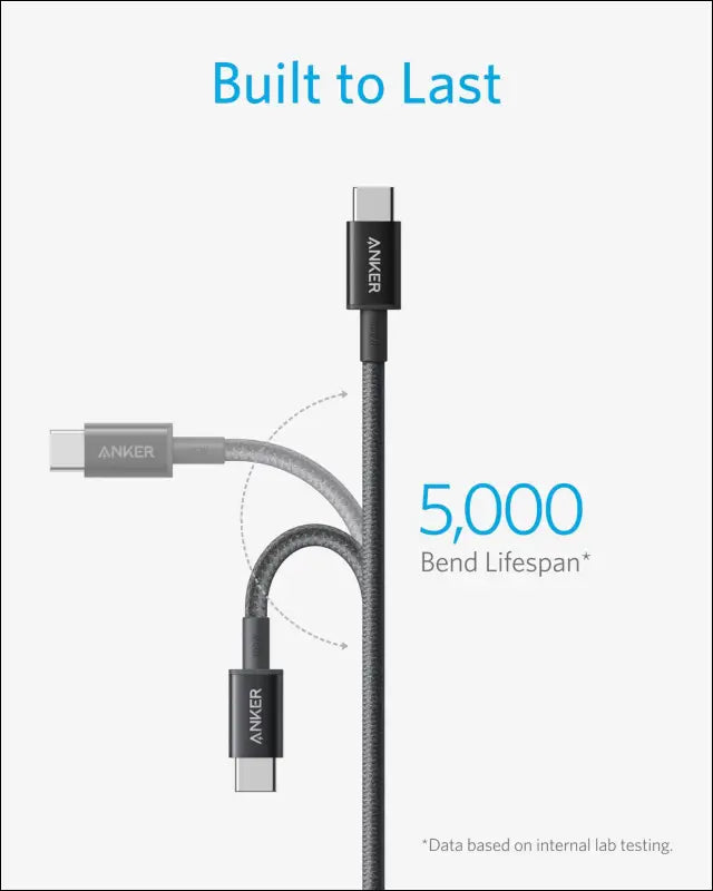 Anker USB C to USB C Cable (6FT 2Pack) Type C 100W Charger Cord Fast Charging for iPhone 16 Series,MacBook Pro