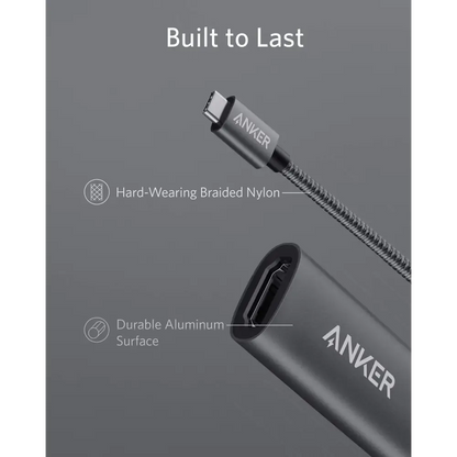 Anker USB C to HDMI Adapter (4K@60Hz) 310 USB-C Adapter (4K HDMI) for MacBook Pro MacBook Air Pixelbook XPS and More