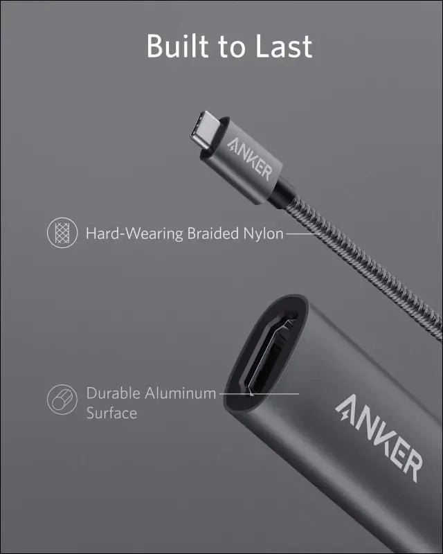 Anker USB C to HDMI Adapter (4K@60Hz) 310 USB-C Adapter (4K HDMI) for MacBook Pro MacBook Air Pixelbook XPS and More