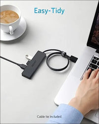 Anker USB Hub 4 Ports Multiple USB 3.0 Hub USB Splitter for Laptop Extender for A Port Laptop PC Desktop and More
