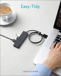 Anker USB Hub 4 Ports Multiple USB 3.0 Hub USB Splitter for Laptop Extender for A Port Laptop PC Desktop and More