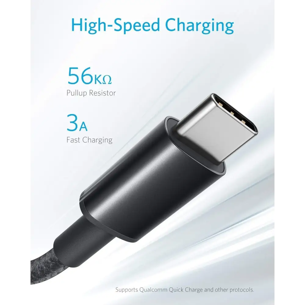 Anker USB to USB C Cable [2 Pack 3FT] USB A to USB C Charger Cord for Samsung Galaxy S10 S10 + LG V30 Beats Fit Pro