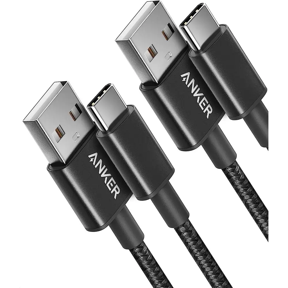 Anker USB to USB C Cable [2 Pack 3FT] USB A to USB C Charger Cord for Samsung Galaxy S10 S10 + LG V30 Beats Fit Pro