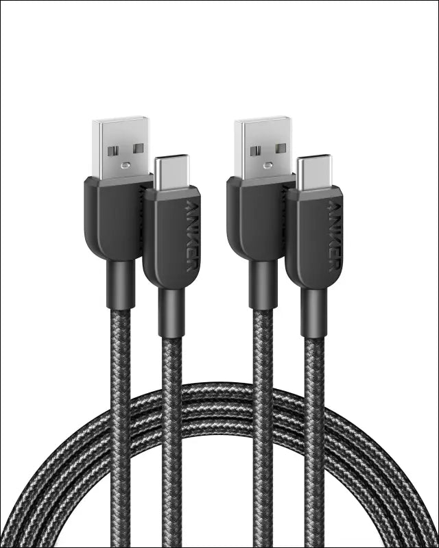 Anker USB to USB C Cable USB A to Type C Charger Cord (2 Pack 6FT) for Samsung Galaxy Note 10/S10 + S10 LG V30 (USB 2.0