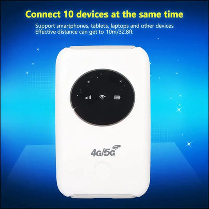 Annadue 4G LTE USB WiFi Modem, 5G WiFi Hotspot Device Unlocked Mobile Router 300Mbps with SIM Card Slot, Portable Wireless Network Router for Travel, Car, Activities