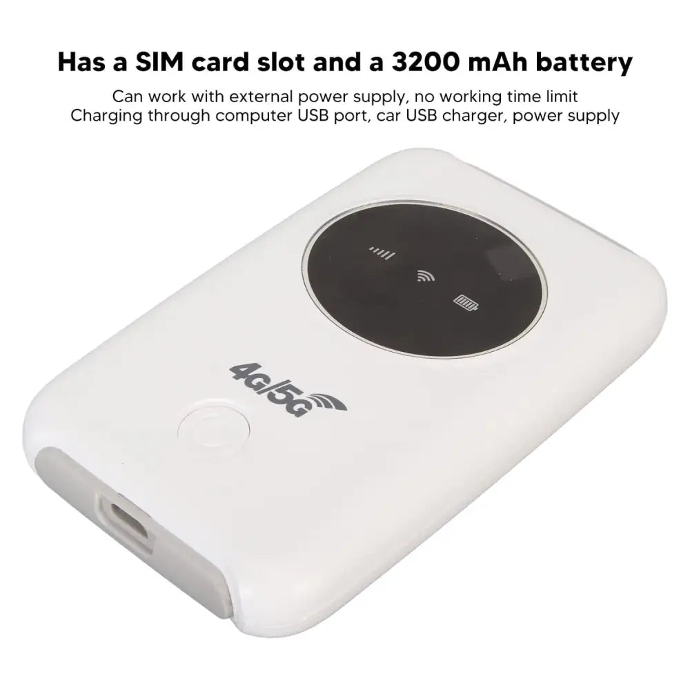 Annadue 4G LTE USB WiFi Modem, 5G WiFi Hotspot Device Unlocked Mobile Router 300Mbps with SIM Card Slot, Portable Wireless Network Router for Travel, Car, Activities