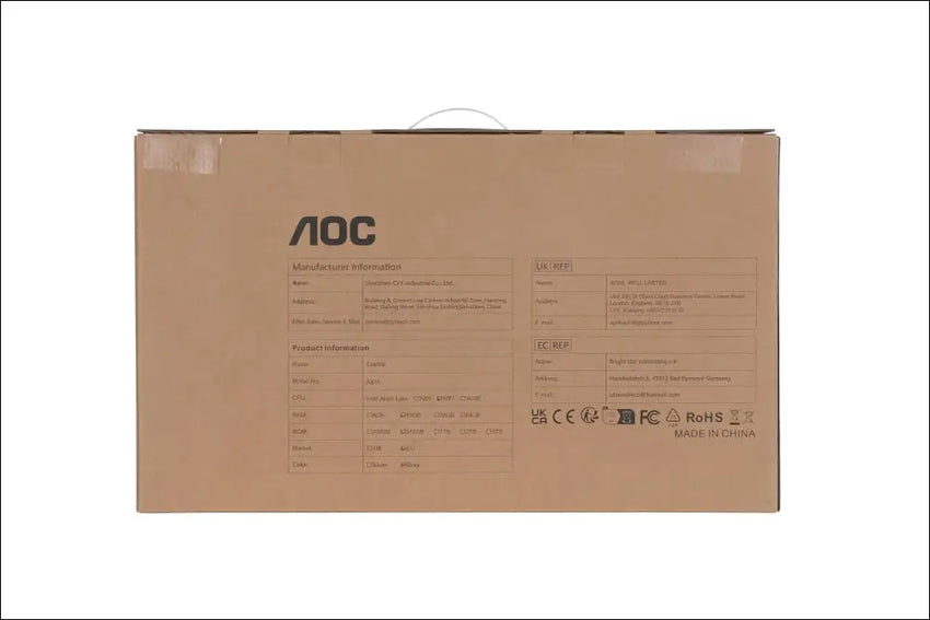 AOC Laptop 15.6 inch, 16 GB DDR4.512 GB SSD (Supports Extension 2 TB), Notebook Gaming, Metal housing, 180° Folding, HDMI, WiFi