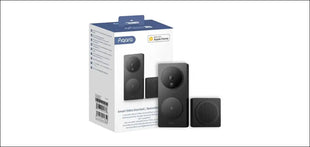 Aqara Video Doorbell G4 (Chime Included), 1080p FHD HomeKit Secure Video Doorbell Camera, Local Face Recognition and Automations, Wireless or Wired,