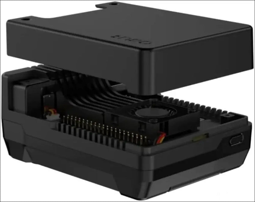 Argon Neo 5 M.2 NVMe PCIe Case for Raspberry Pi 5, Raspberry Pi 5 Aluminum Case with Built-in Fan